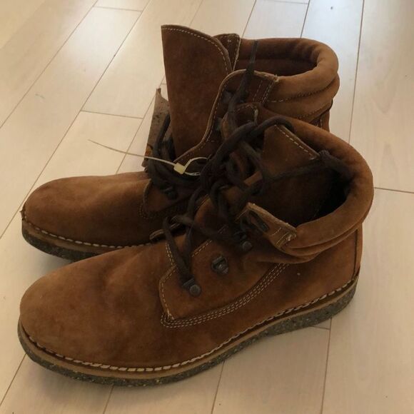 American Eagle Men's Eco Step Field Combat Boots Tan Size 9.5W - Picture 1 of 5
